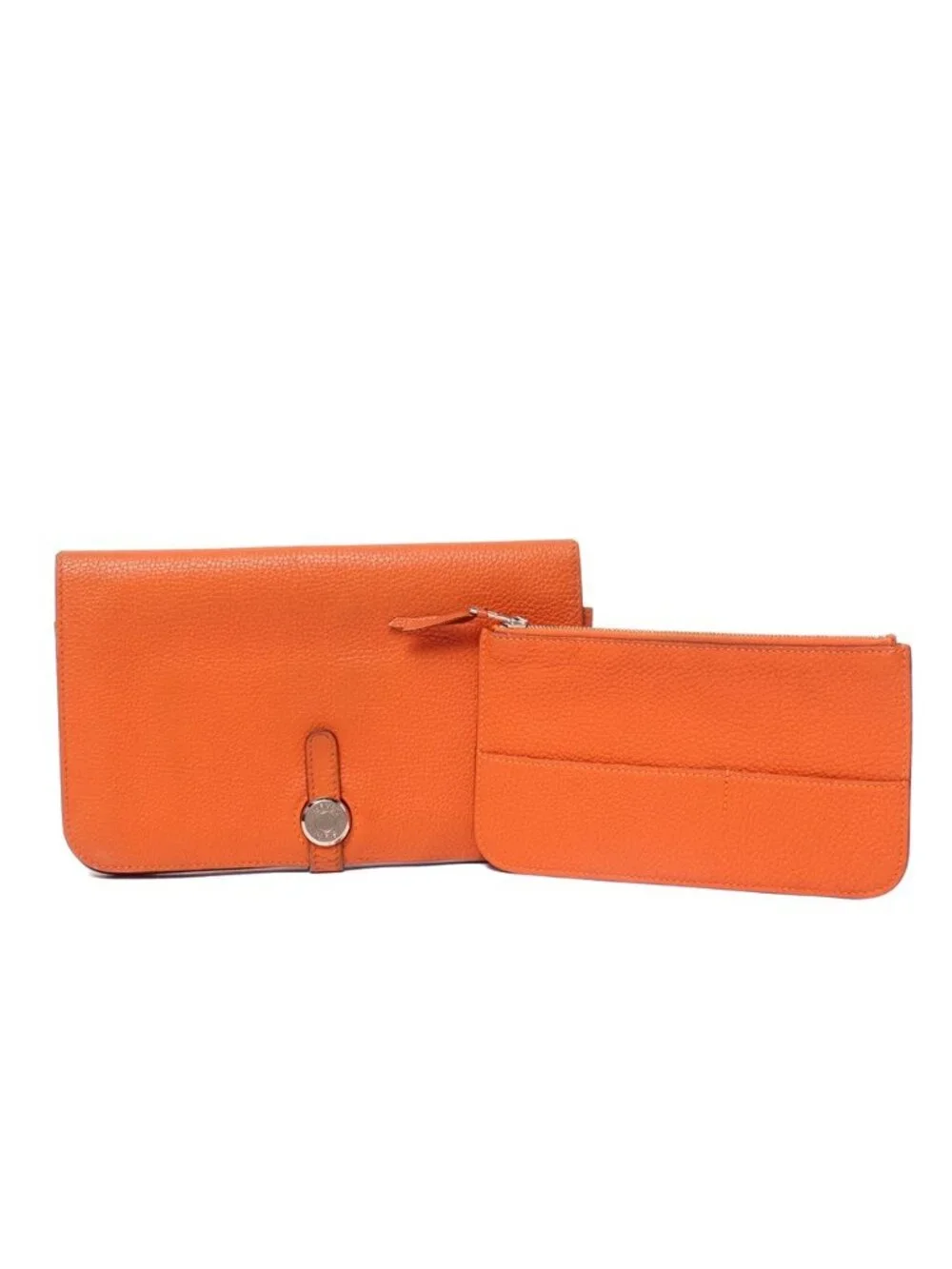 Hermes Bifold Wallet Silver Dogon GM